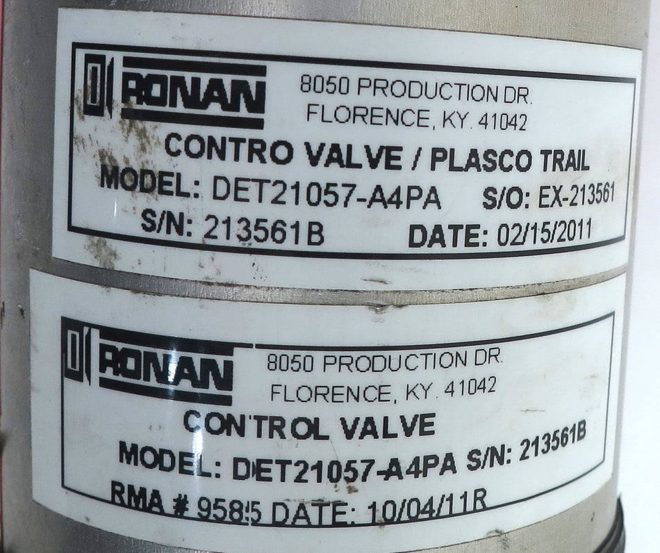Ronan Density Detector DET21057-A4PA - Advance Operations