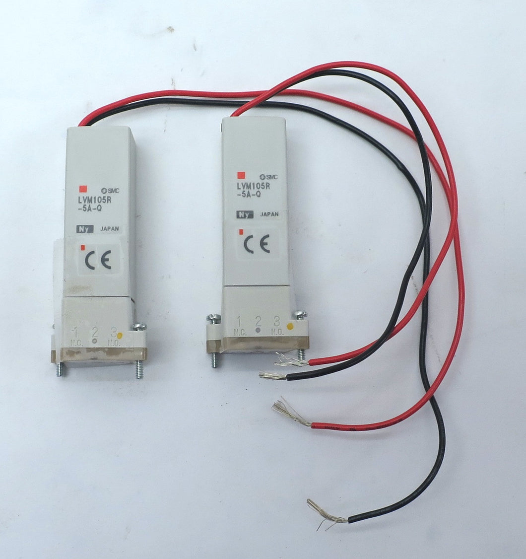 SMC Chemical Solenoid Valve LVM105R-5A-Q (Lot of 2) - Advance Operations