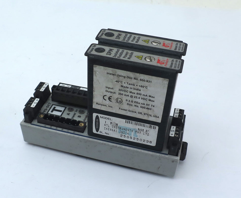 Relcom IPM Isolated Fieldbus Power Module - Advance Operations