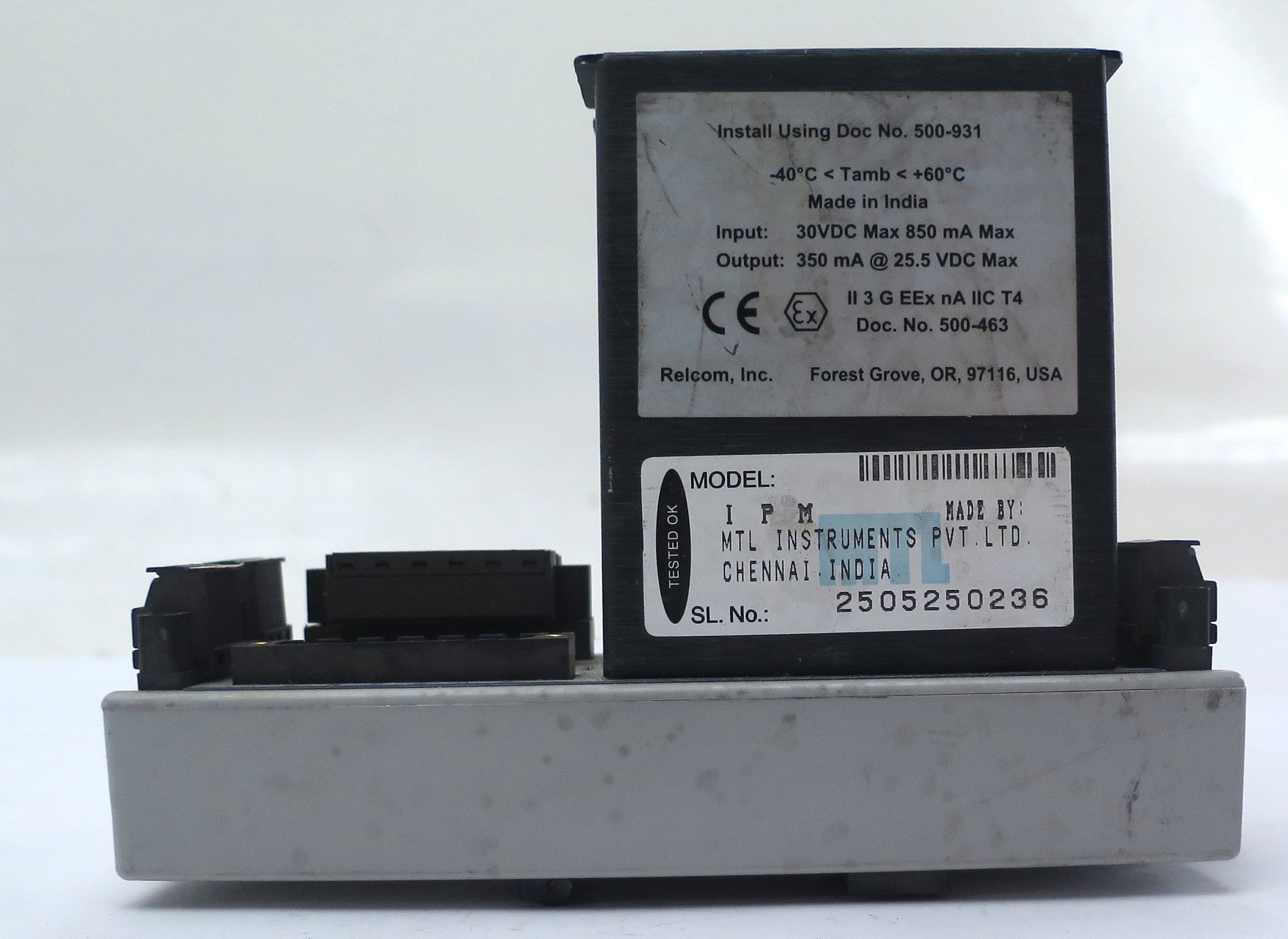 Relcom IPM Isolated Fieldbus Power Module - Advance Operations