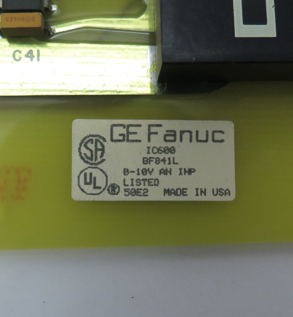 GE Fanuc Analog Input Module IC600BF841L - Advance Operations