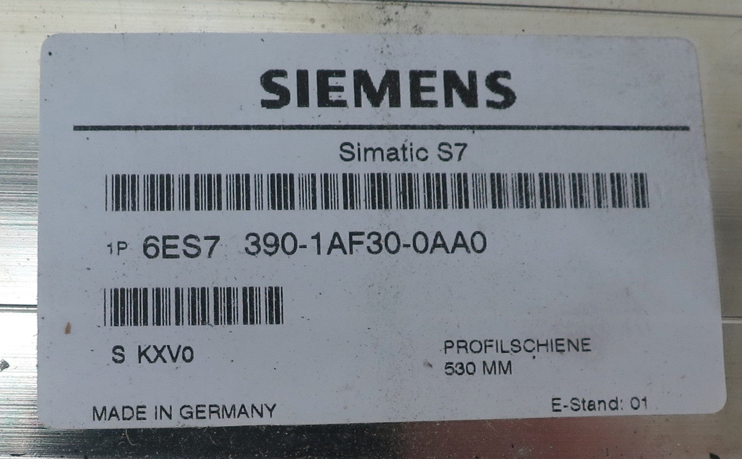 Siemens DIN Mounting Rail 6ES7 390-1AF30-0AA0 530mm (2) - Advance Operations