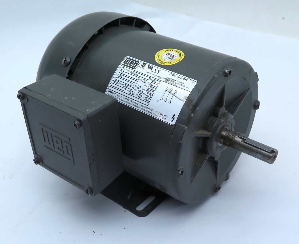 WEG Electric Motor 10795989 3/4 HP 575V 1730 RPM - Advance Operations