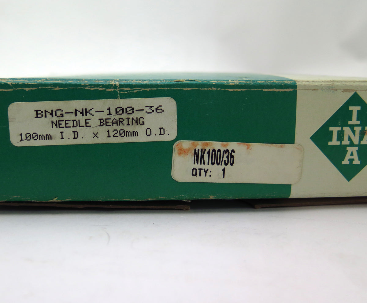 INA Needle Roller Bearing NK100/36 Without Inner Ring Free Shipping - Advance Operations