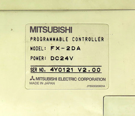 Mitsubishi Programmable Controller Melsec FX-2DA Free Shipping - Advance Operations