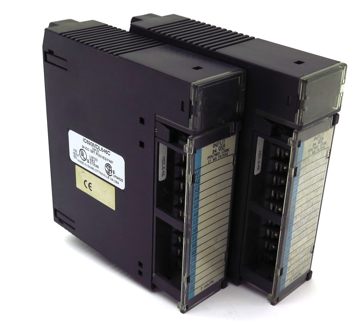 GE Fanuc Input Module Pos/Neg Fast IC693MDL646C 24VDC 16PT (Lot of 2) - Advance Operations