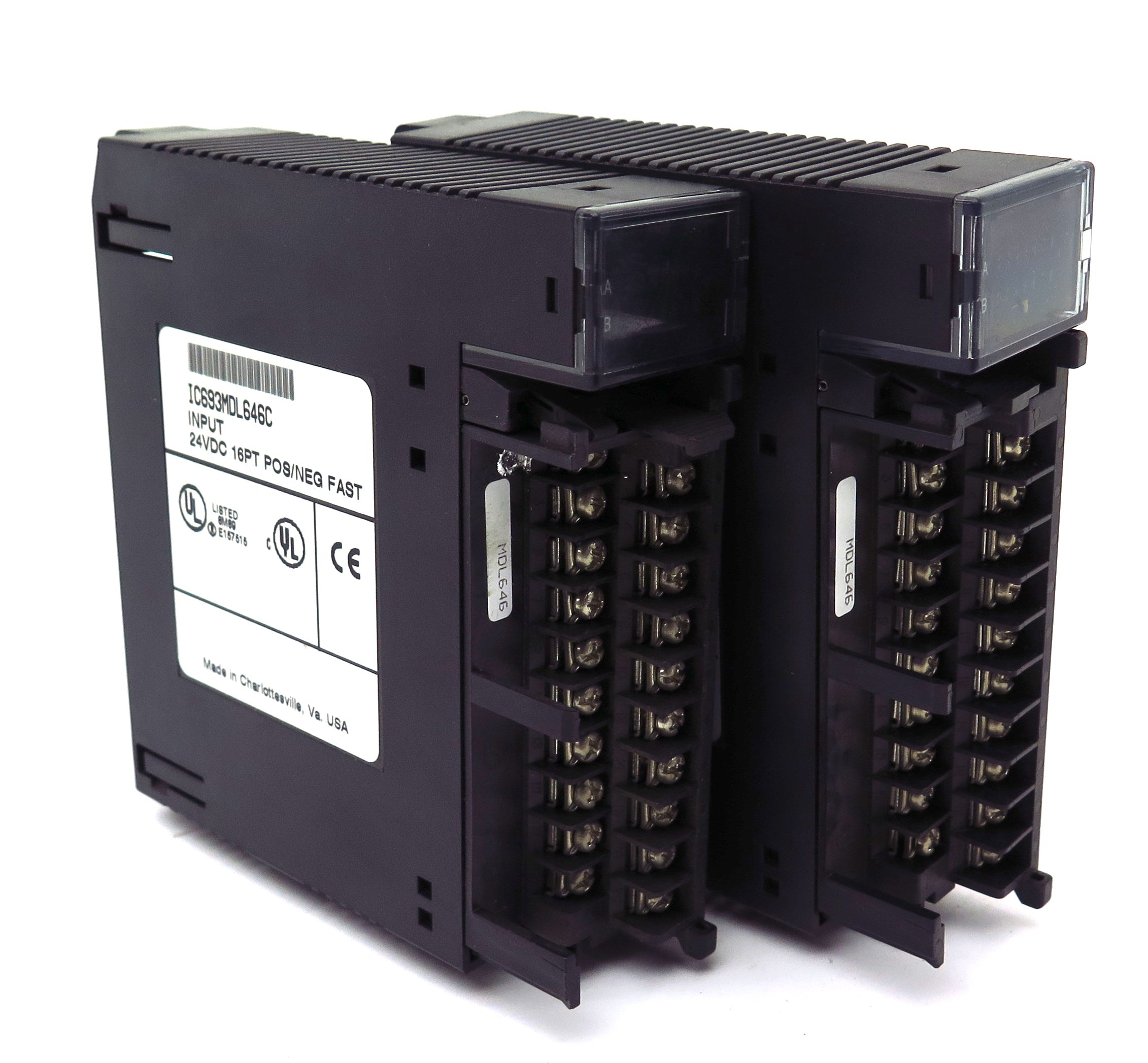 GE Fanuc Input Module Pos/Neg Fast IC693MDL646C 24VDC 16PT (Lot of 2) - Advance Operations