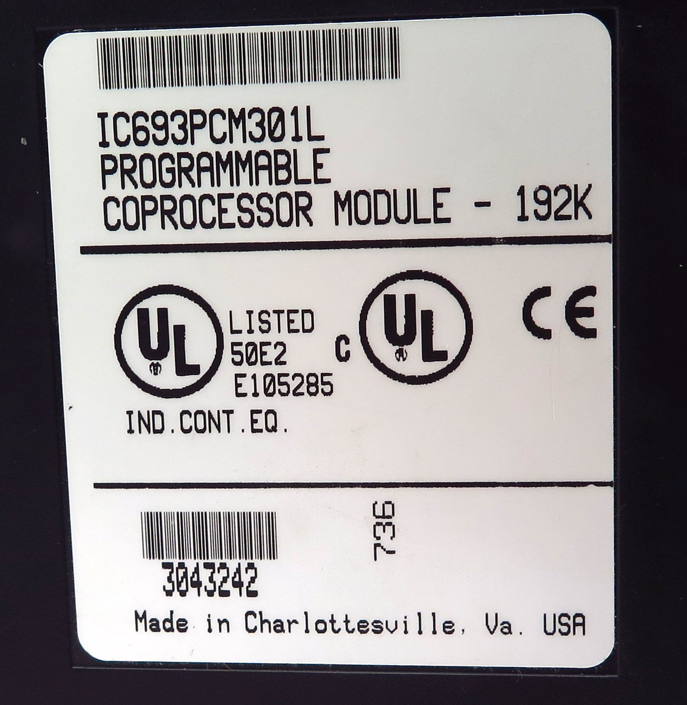 GE Fanuc Programmable Coprocessor Module IC693PCM301L - Advance Operations