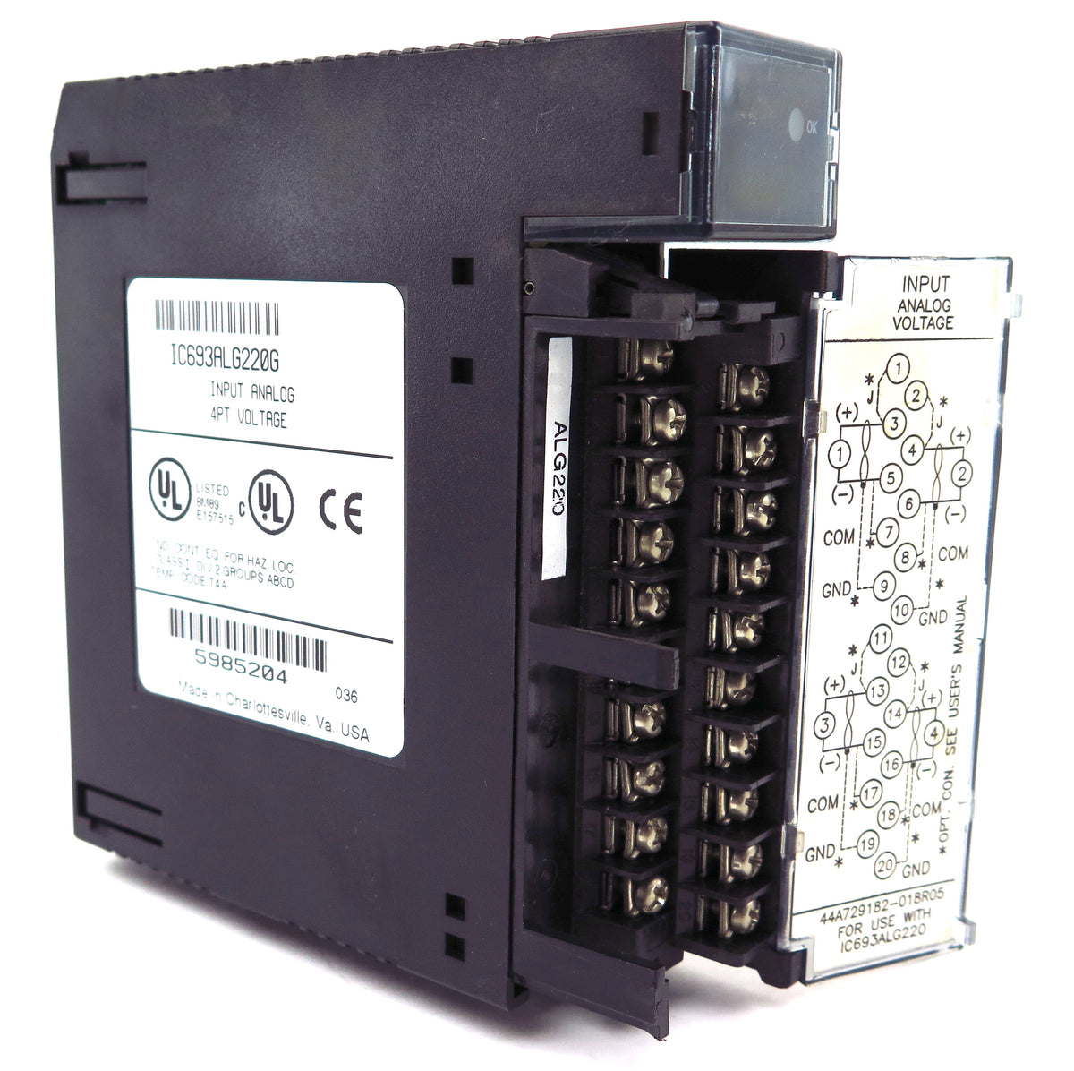 GE Fanuc Input Analog Module 4PT Voltage IC693ALG220G - Advance Operations