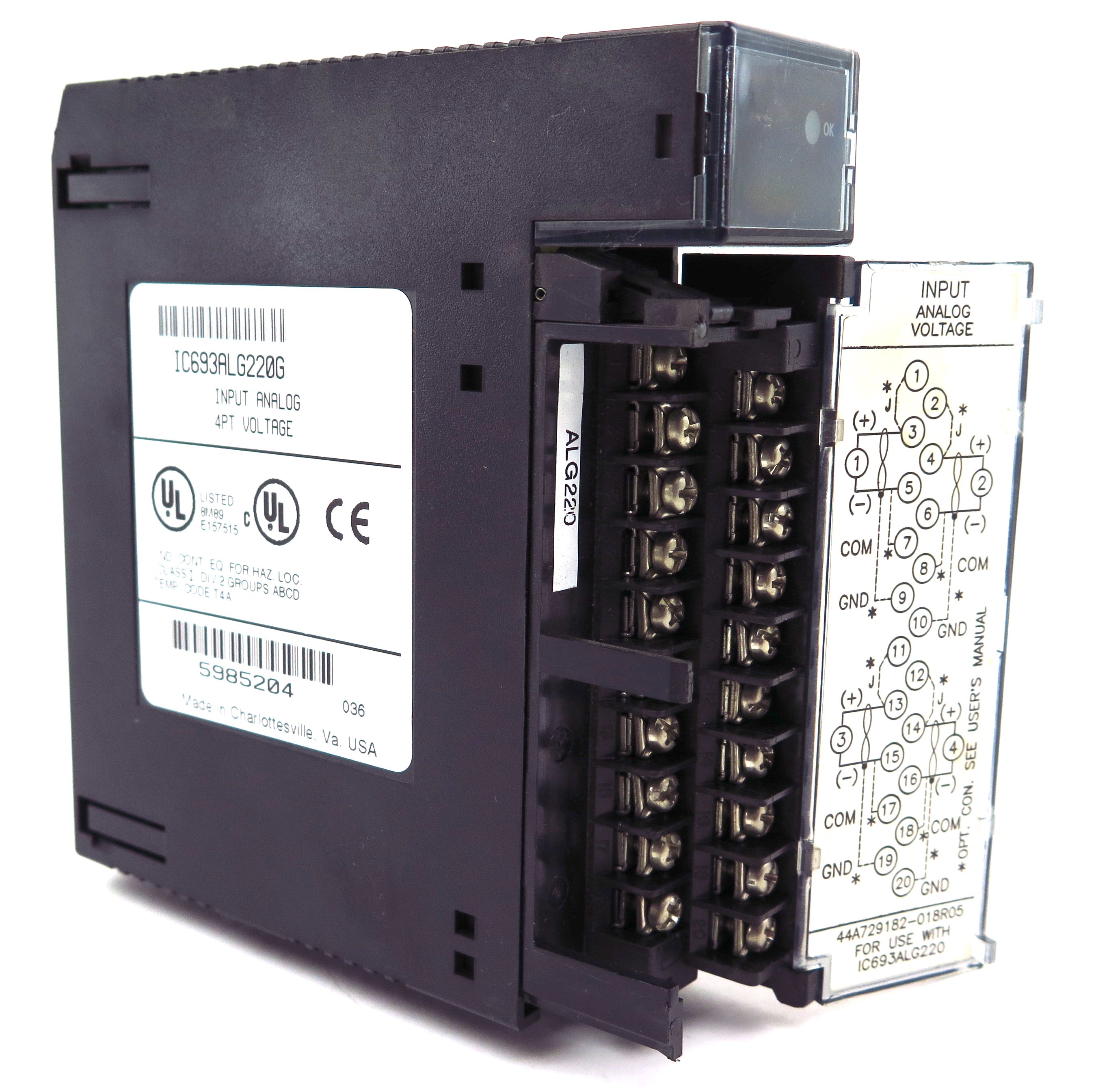 GE Fanuc Input Analog Module 4PT Voltage IC693ALG220G - Advance Operations