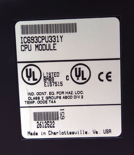 GE Fanuc CPU Module IC693CPU331Y - Advance Operations
