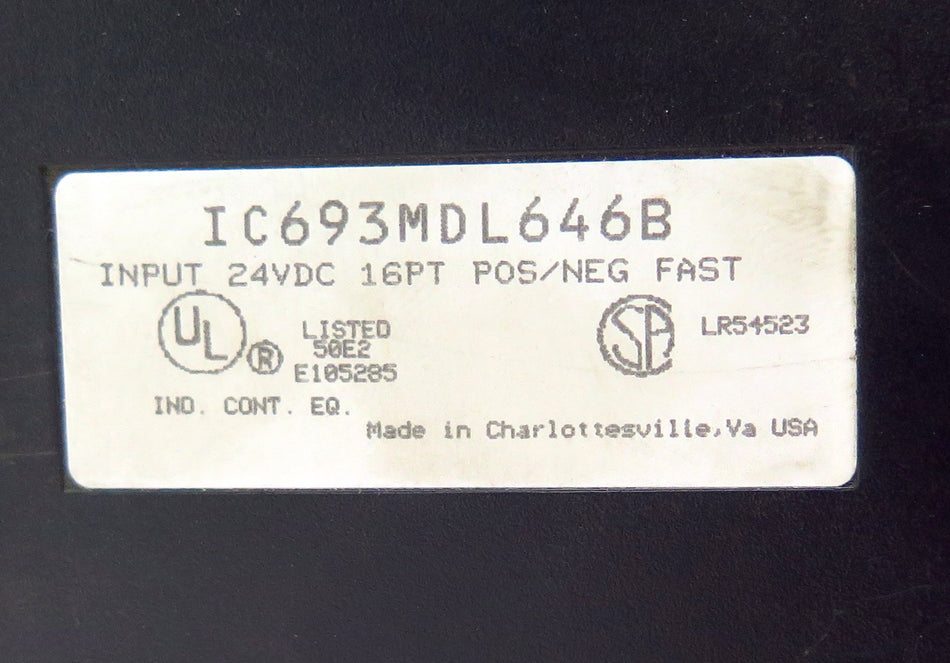 GE Fanuc Input Module IC693MDL646B 24VDC (Lot of 2) - Advance Operations