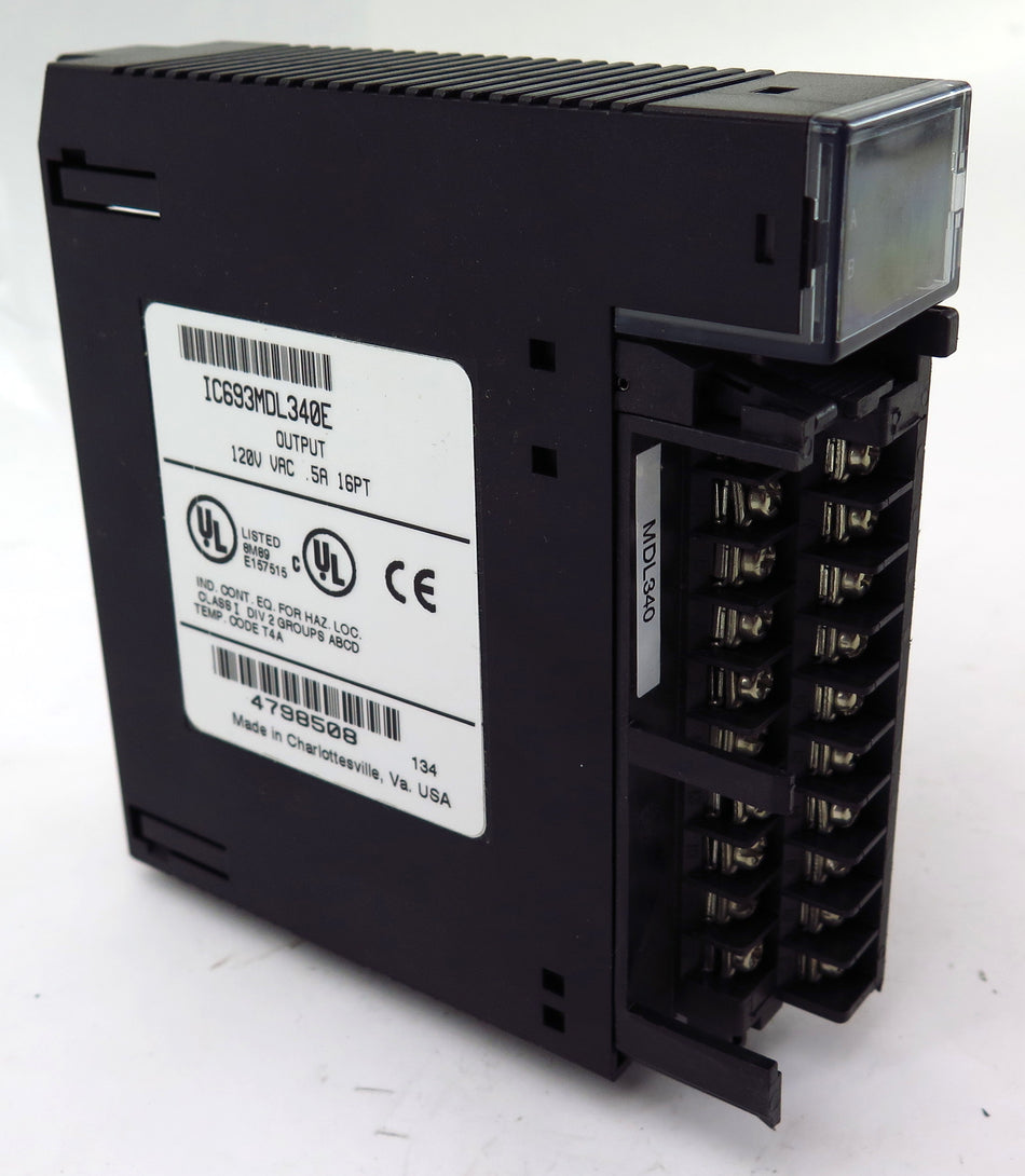 GE Fanuc Output Module IC693MDL340E 120 VAC .5A 16PT - Advance Operations