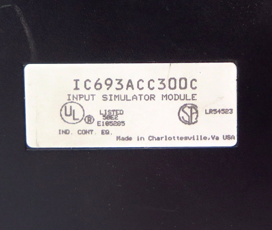 GE Fanuc Input Simulator Module IC693ACC300C - Advance Operations