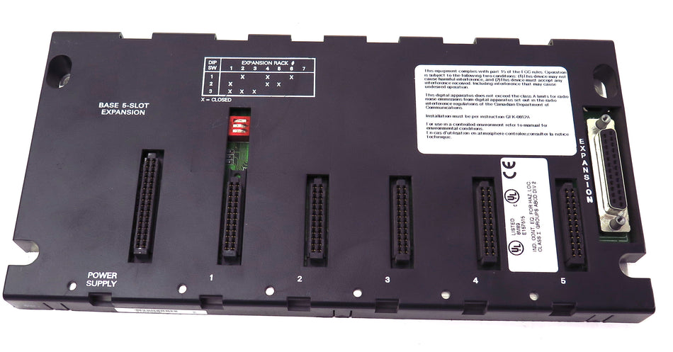 GE Fanuc 5 Slot Expansion EMI Enhanced Base IC693CHS398F - Advance Operations