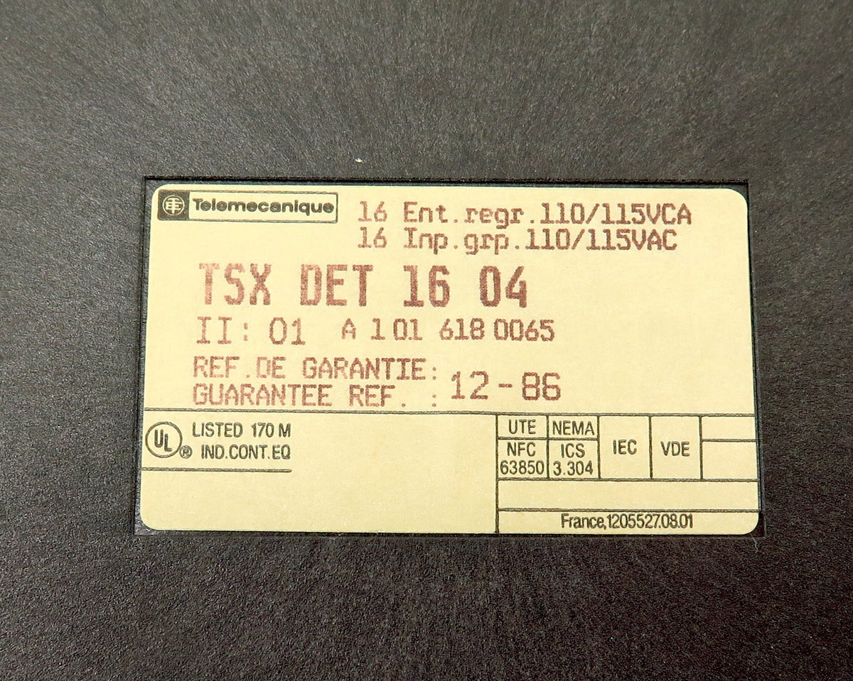 Telemecanique 16 Input Module TSXDET1604 TSX DET 16 04 1 Year Warranty - Advance Operations