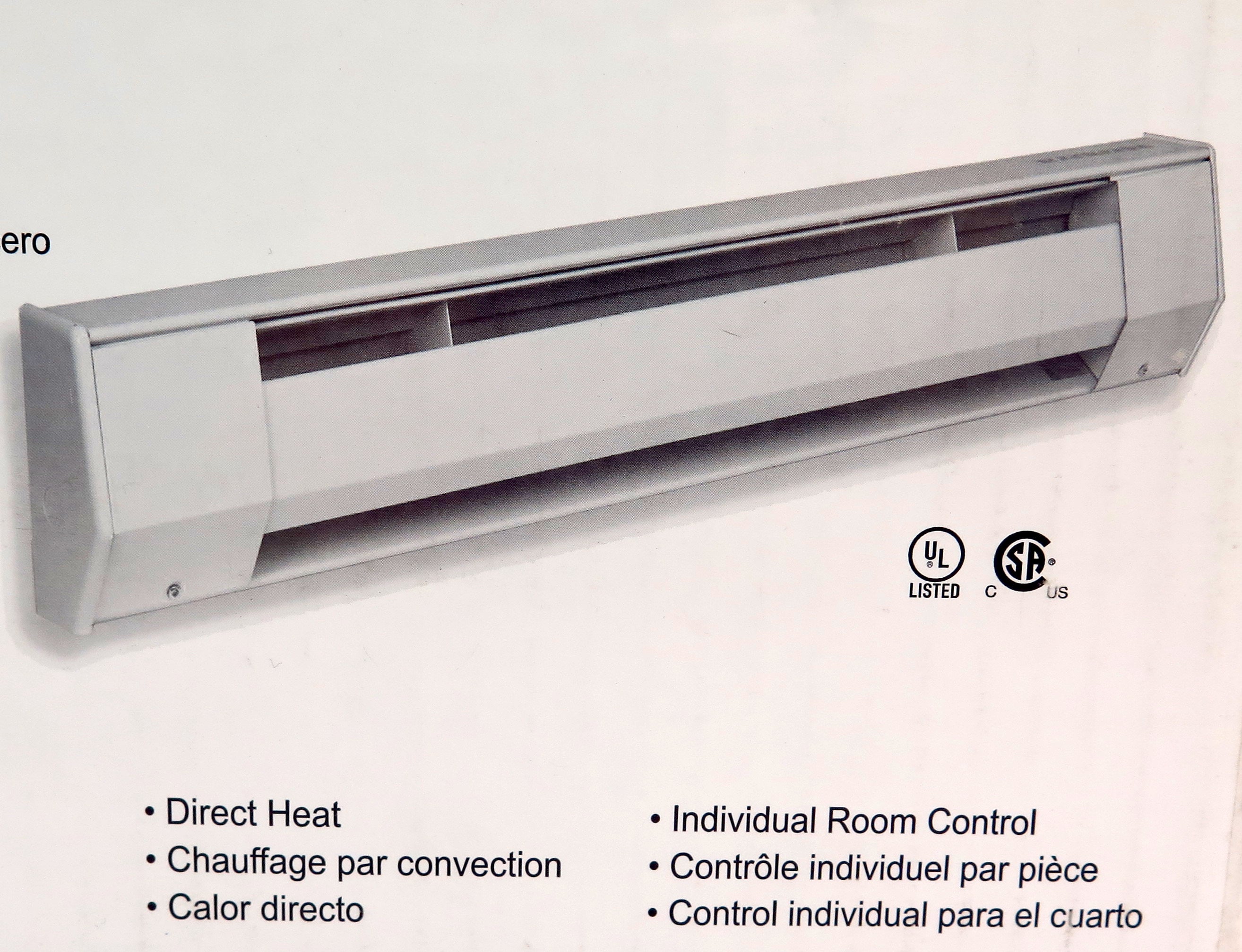 King Electrical Baseboard Heater 2K2403BW 375W 240 VAC - Advance Operations