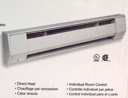 King Electrical Baseboard Heater 2K2403BW 375W 240 VAC - Advance Operations
