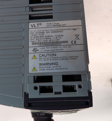 Danfoss VLT HVAC Drive 131G2885 7.5kW / 10HP 3 x 550-600V - Advance Operations