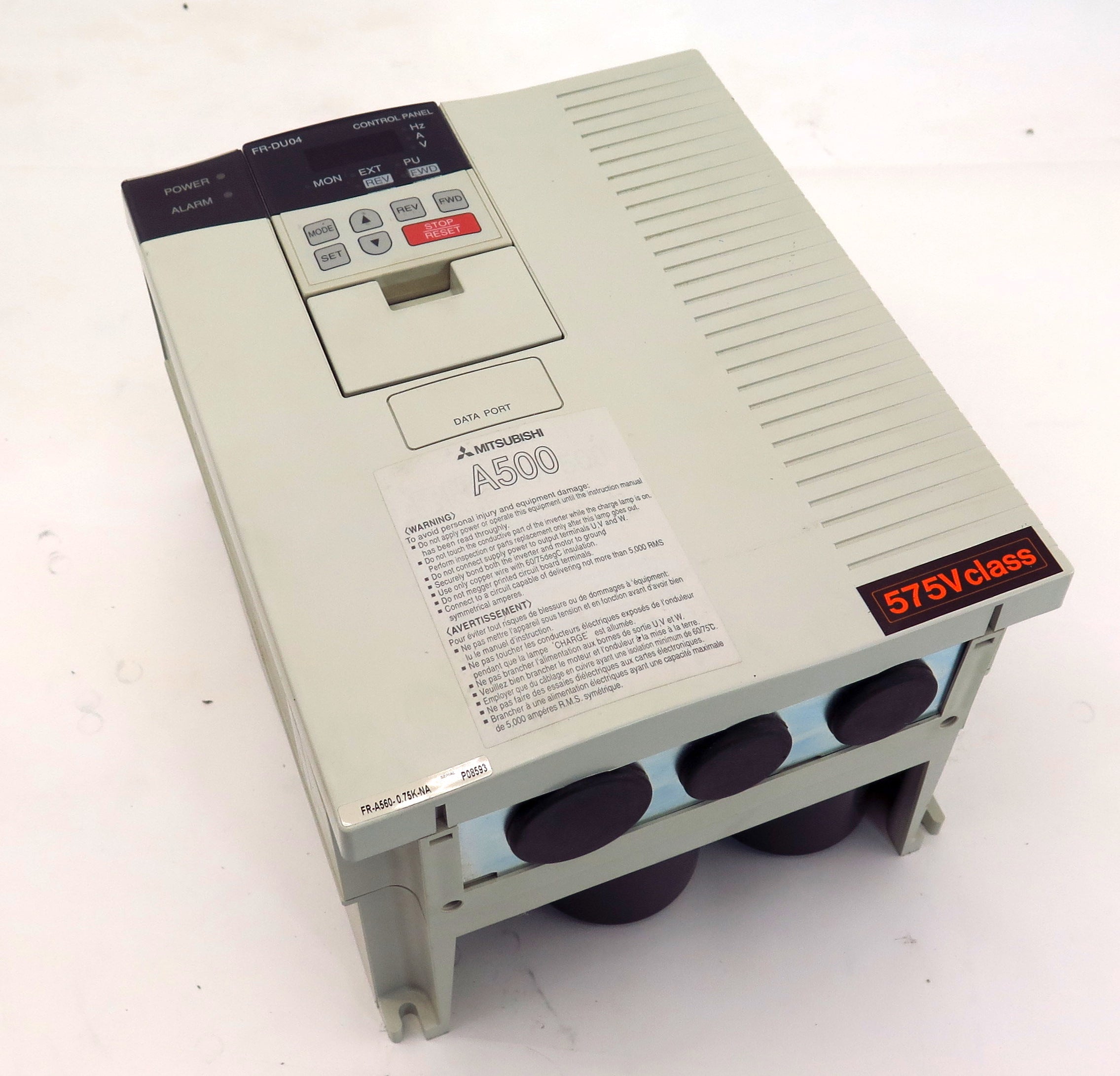 Mitsubishi A500 Transistorized Inverter Drive FR-A560-2.2K-NA 3HP575V (3HP) - Advance Operations