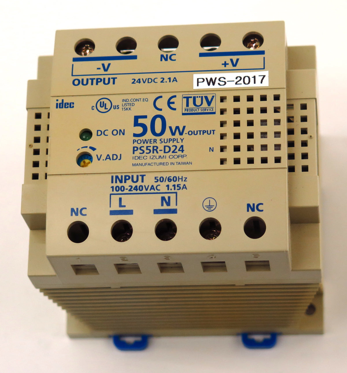 IDEC IZUMI Power Supply PS5R-D24 100-240VAC - Advance Operations