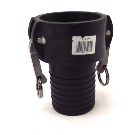 Cam Lock Polypropylene Cam & Groove Fitting 3" Female Coupler Hose Shank - Advance Operations