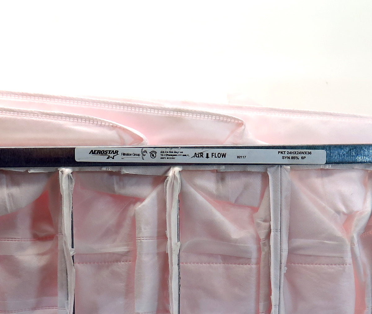 Aerostar Synthetic 92117 6 Pocket Air Filter MERV 8 24x24x36 - Advance Operations