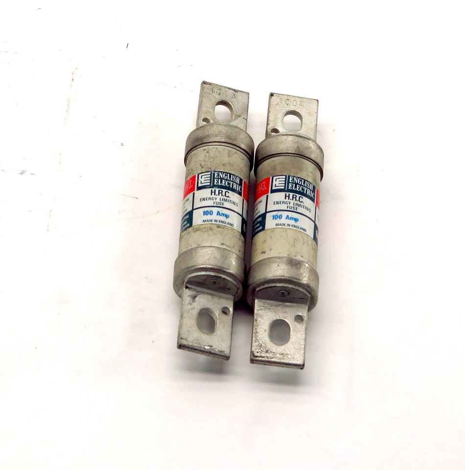 English Electric Energy Limiting Fuse C100J 100A 600VAC (2) - Advance Operations