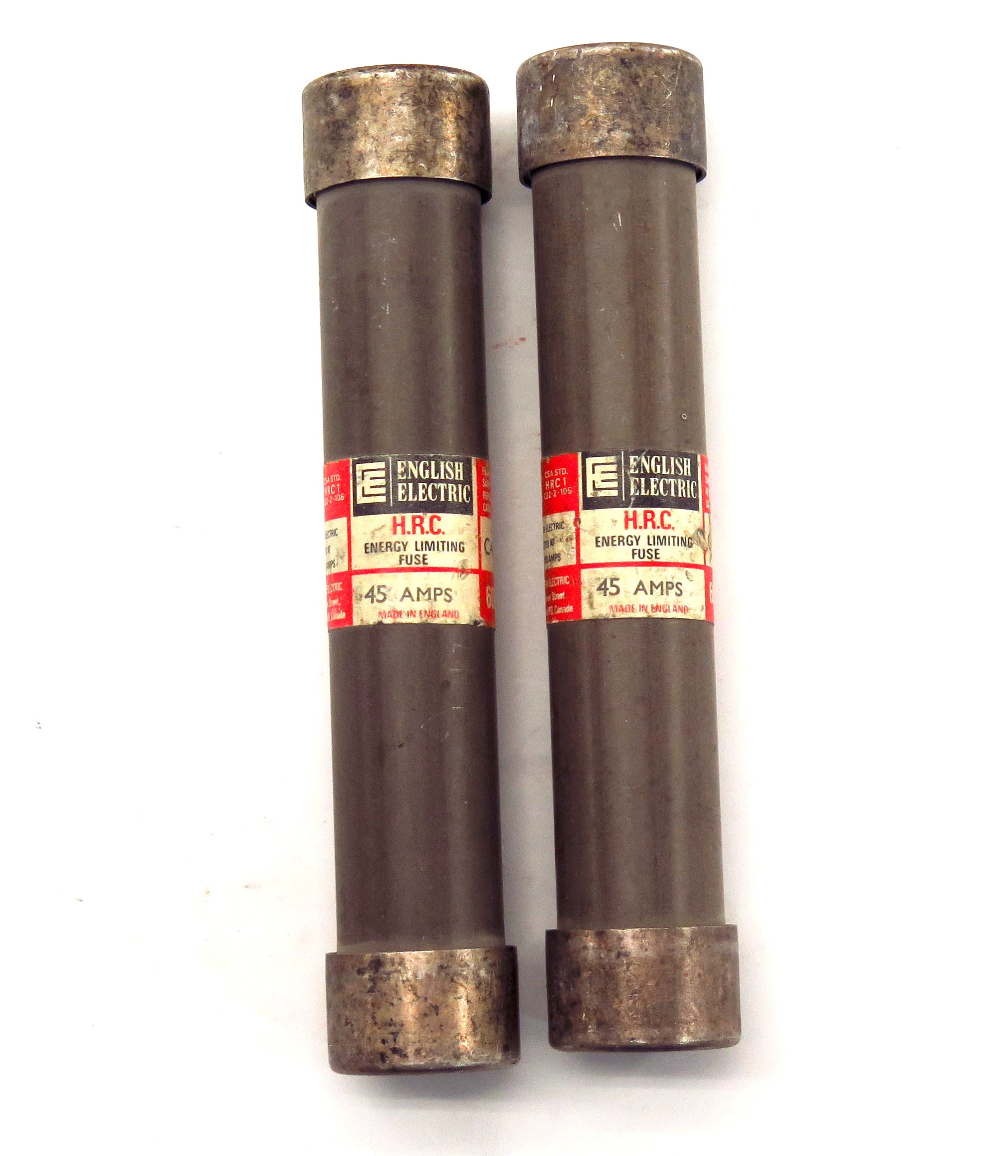 English Electric Energy Limiting HRC Fuse C45HR 45A (2) - Advance Operations