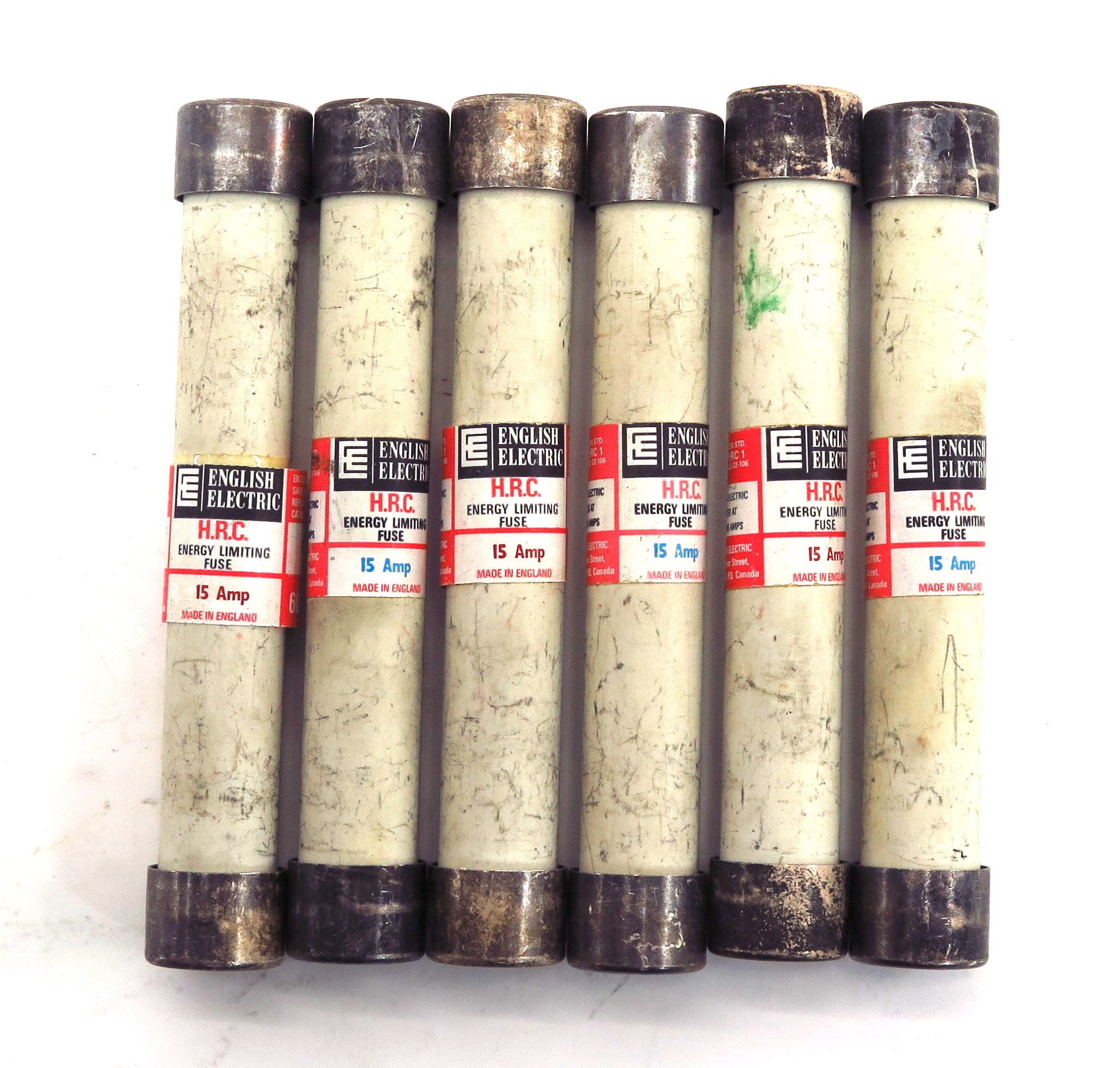 English Electric Energy Limiting HRC Fuse C15HR 15A 600VAC (6) - Advance Operations