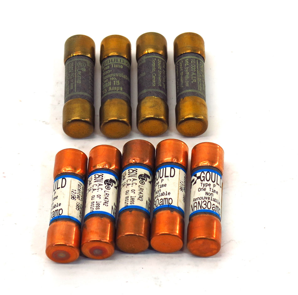 Gould One Time Fuse NRN 30 30A (5) NRN 15 15A (4) - Advance Operations