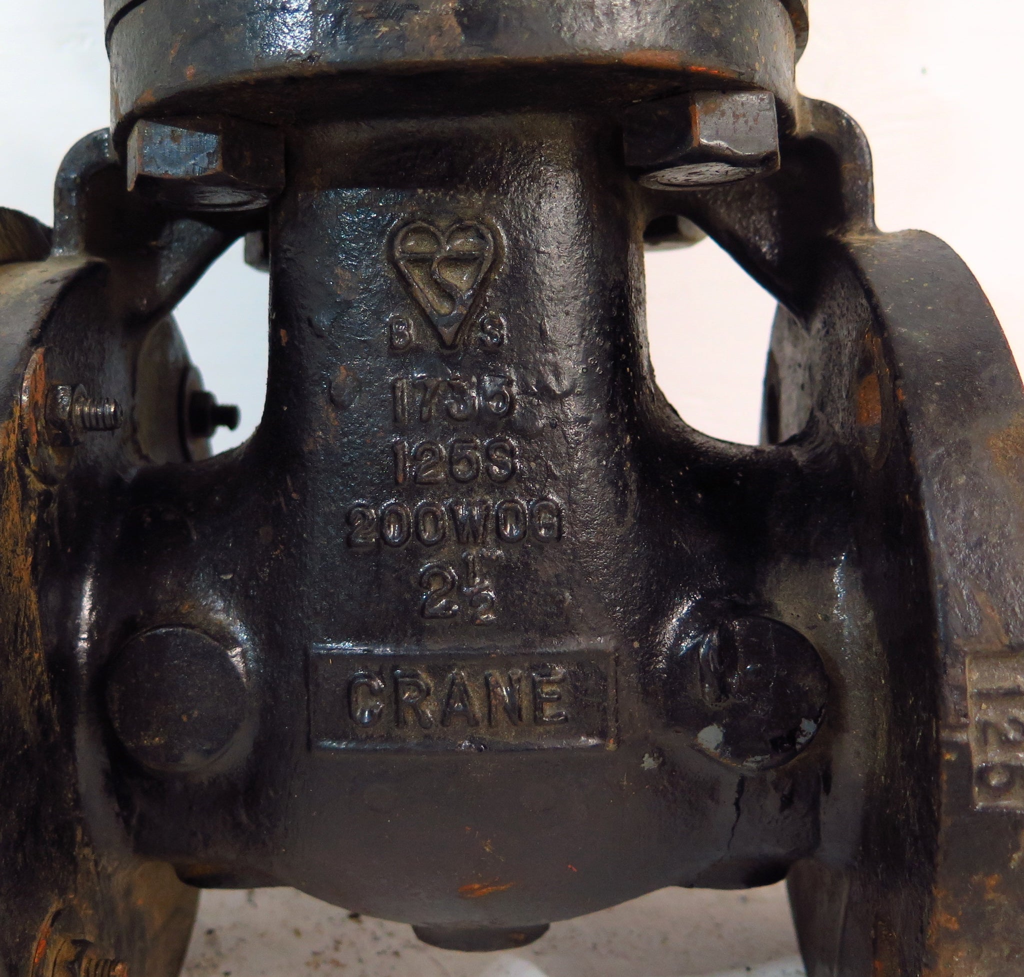 Crane Cast Iron Gate Valve 1735 21/2" Flanged 125 S 200 WOG Advance