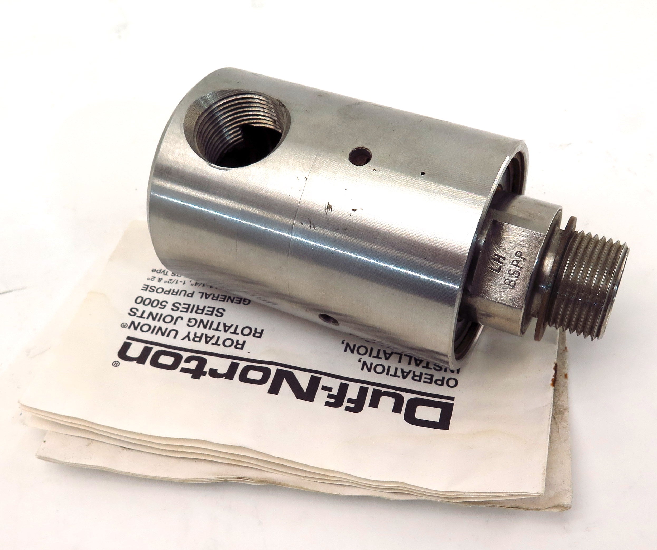 Duff-Norton 750245 Rotary Union R5400P-19 LH BSPP 1" NPT Stainless Steel - Advance Operations