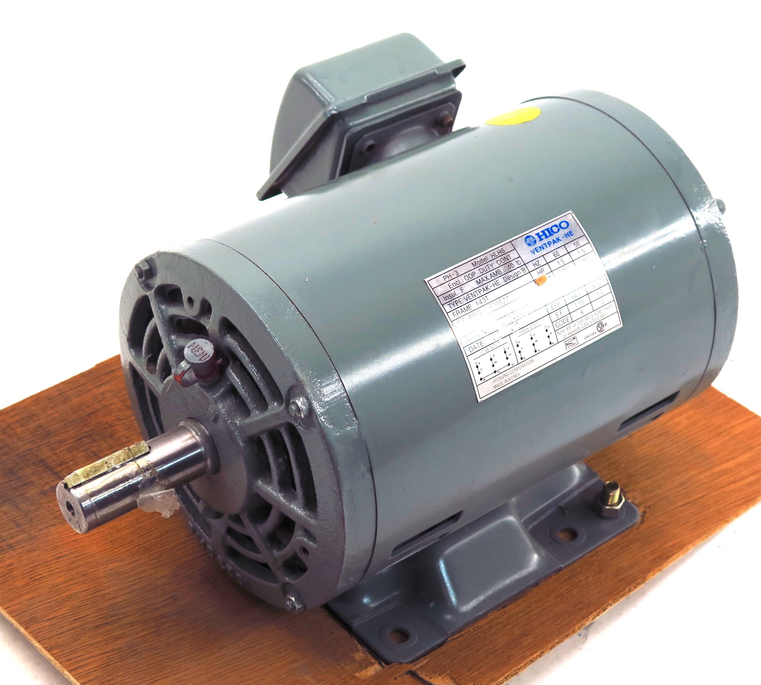 Hico Ventpak-HE Electric Motor HLH6 1.5 HP 3PH 230/460V - Advance Operations