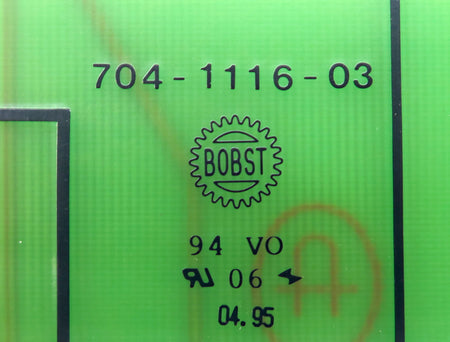 Bobst Power Supply Board 704-1116-03 - Advance Operations