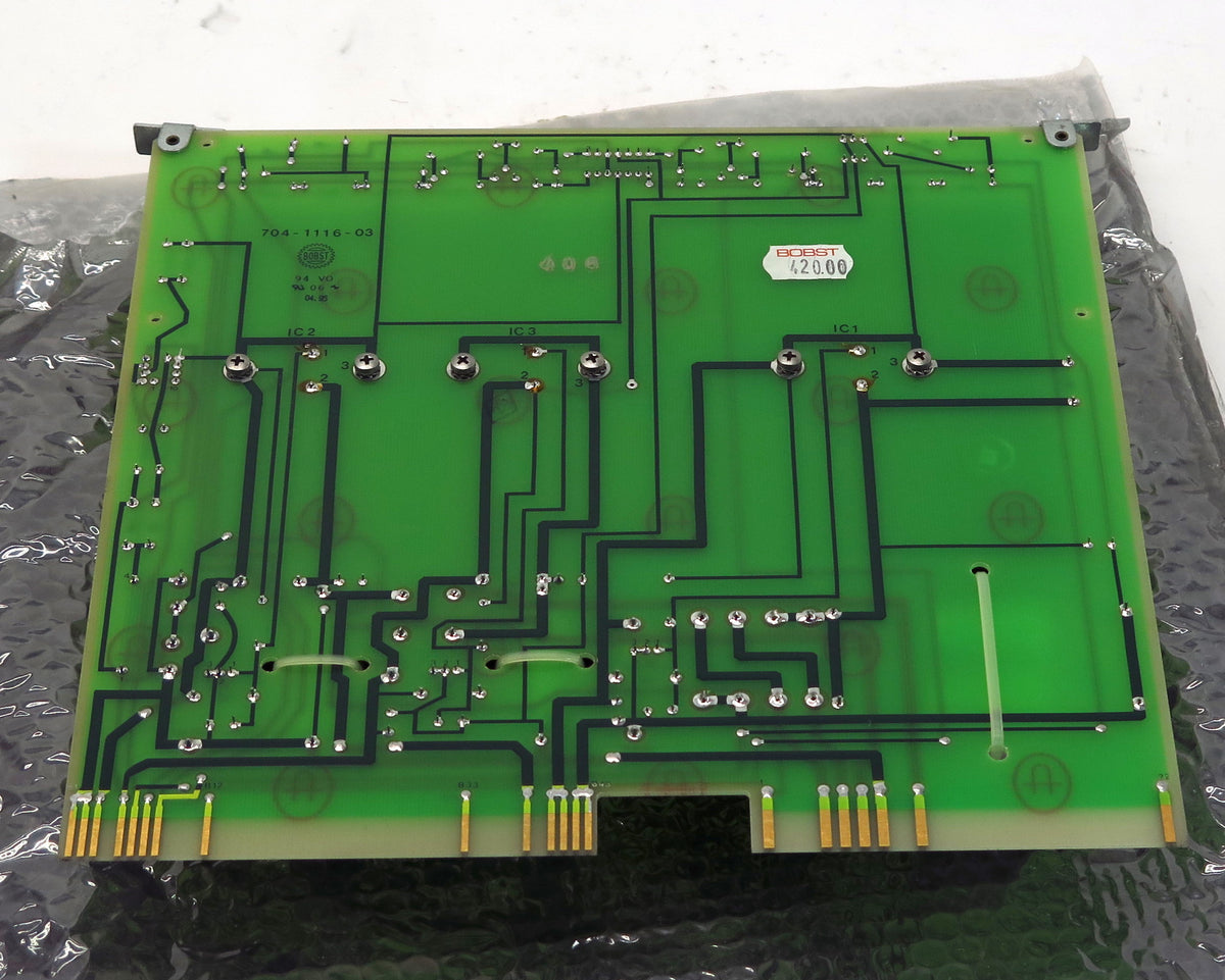 Bobst Power Supply Board 704-1116-03 - Advance Operations