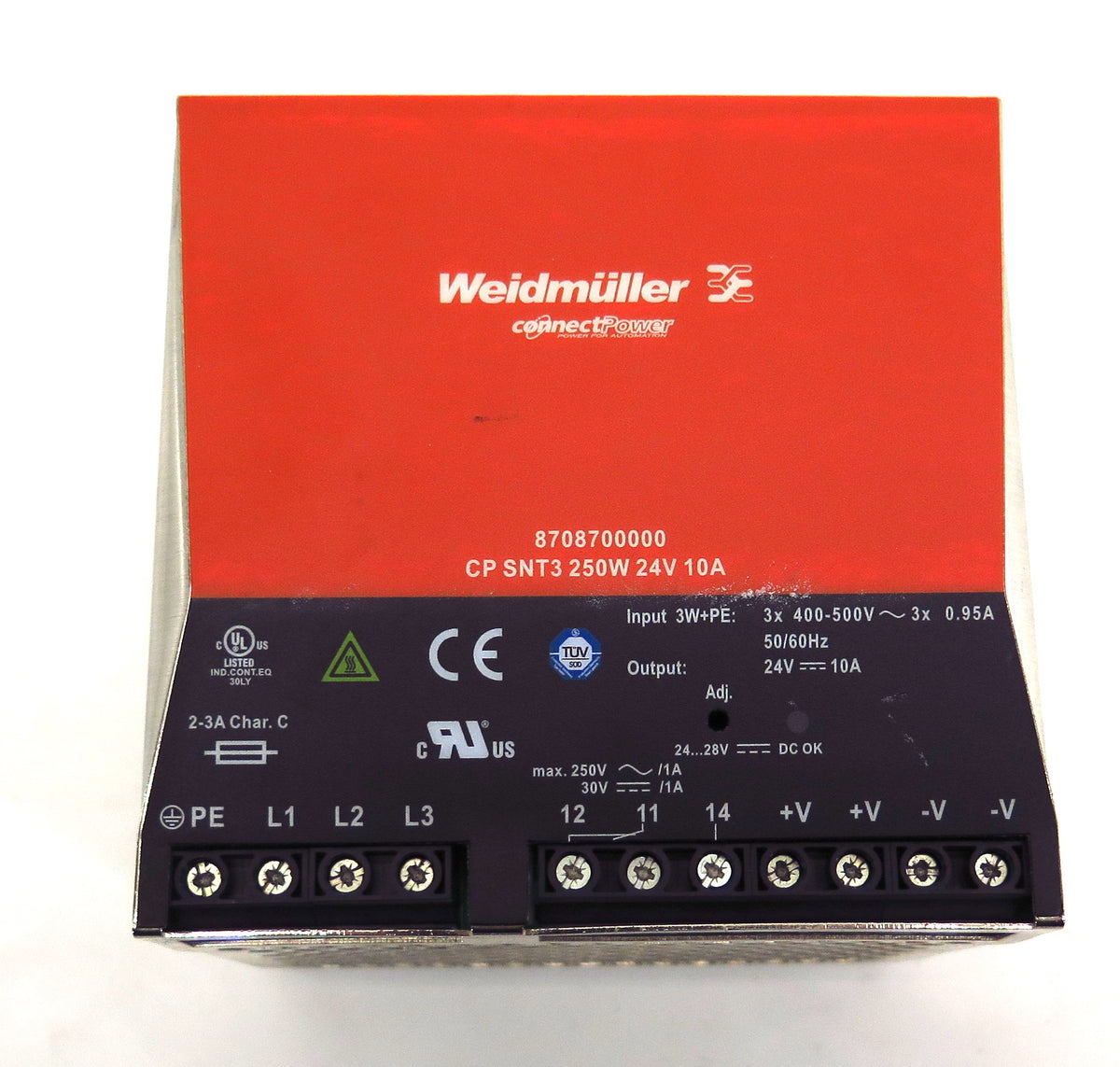 Weidmuller Connect Power Power Supply 8708700000 250W 24V 10A - Advance Operations