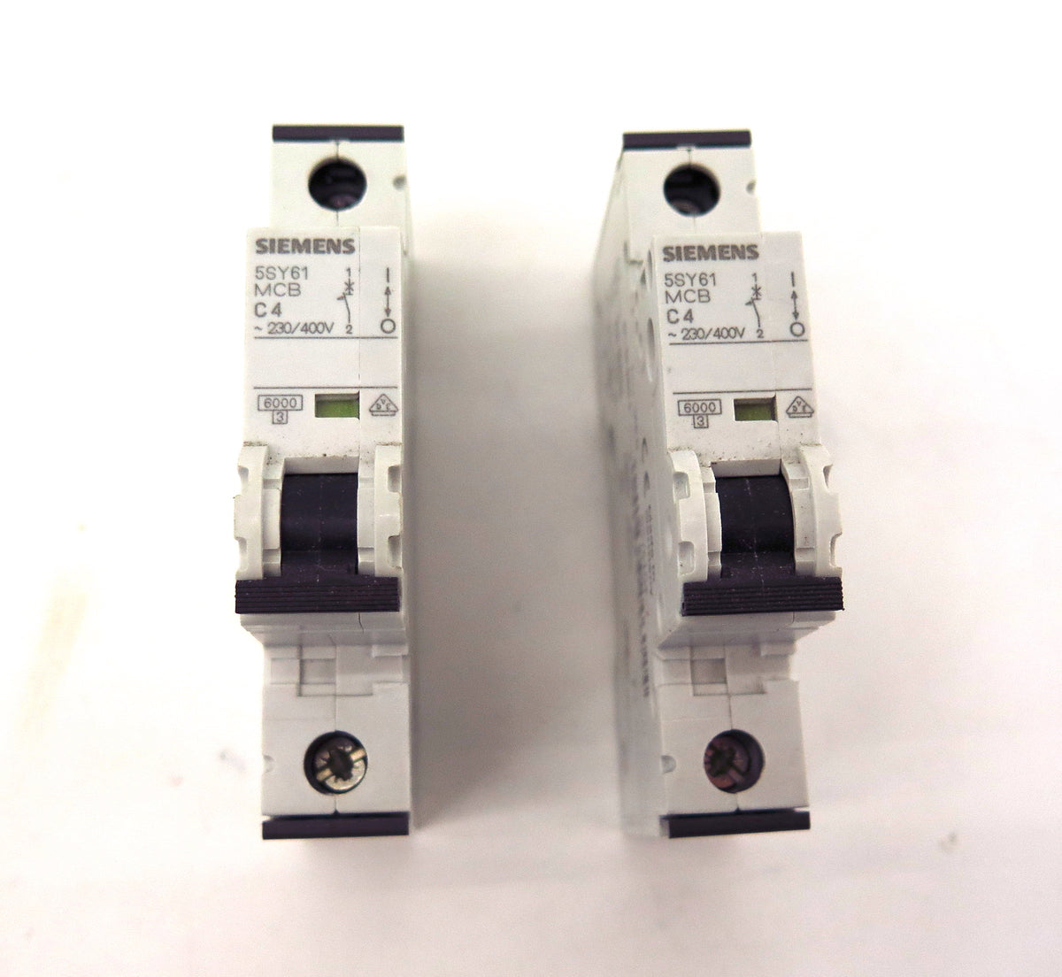 Siemens Circuit Breaker 5SY6104-7 MCB C4 4A 230/400V  (2) - Advance Operations