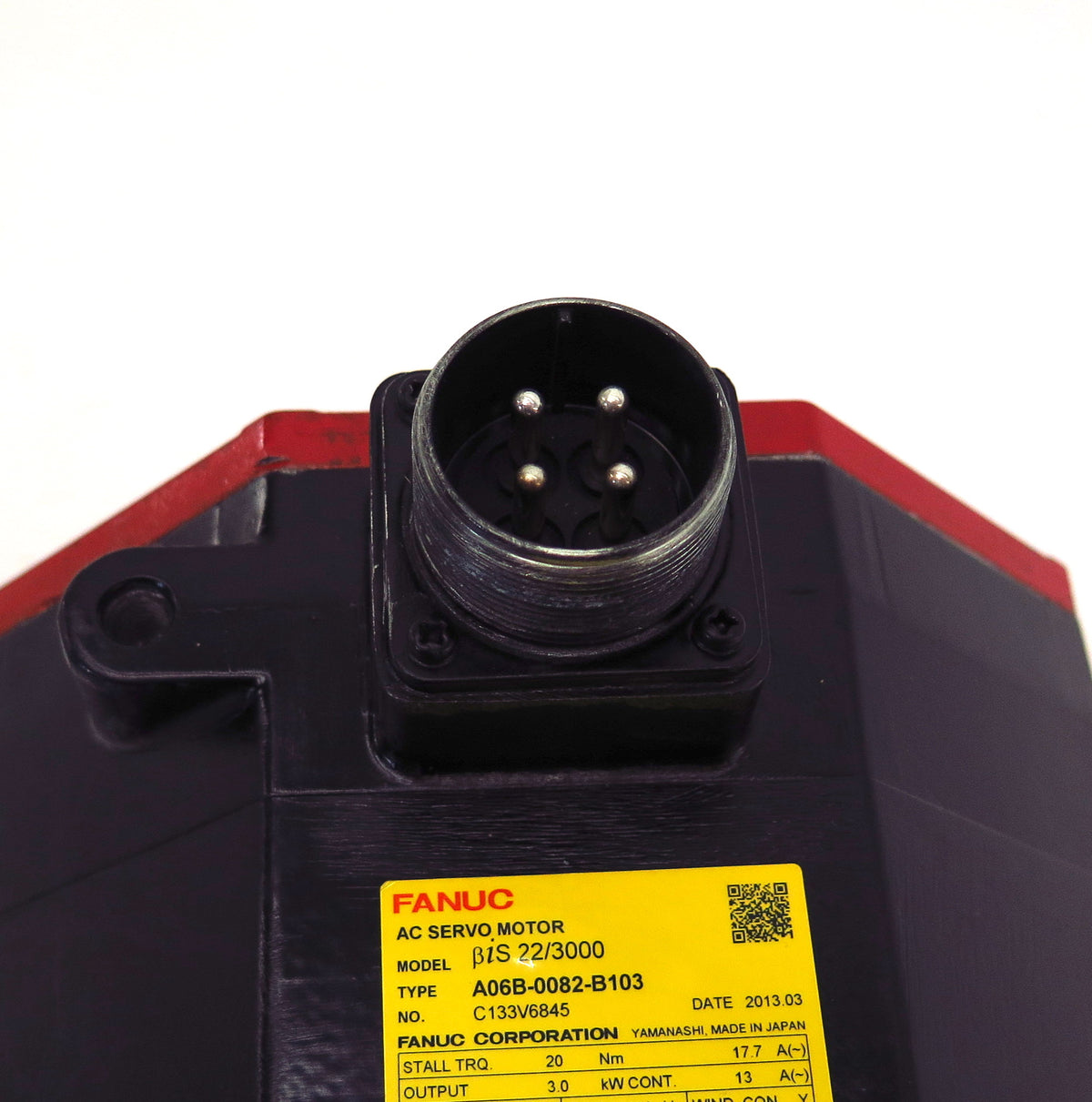 Fanuc Corporation Servo Motor A06B-0082-B103 3.0 kW Speed 2000 Min - Advance Operations