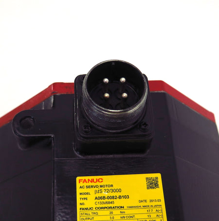 Fanuc Corporation Servo Motor A06B-0082-B103 3.0 kW Speed 2000 Min - Advance Operations
