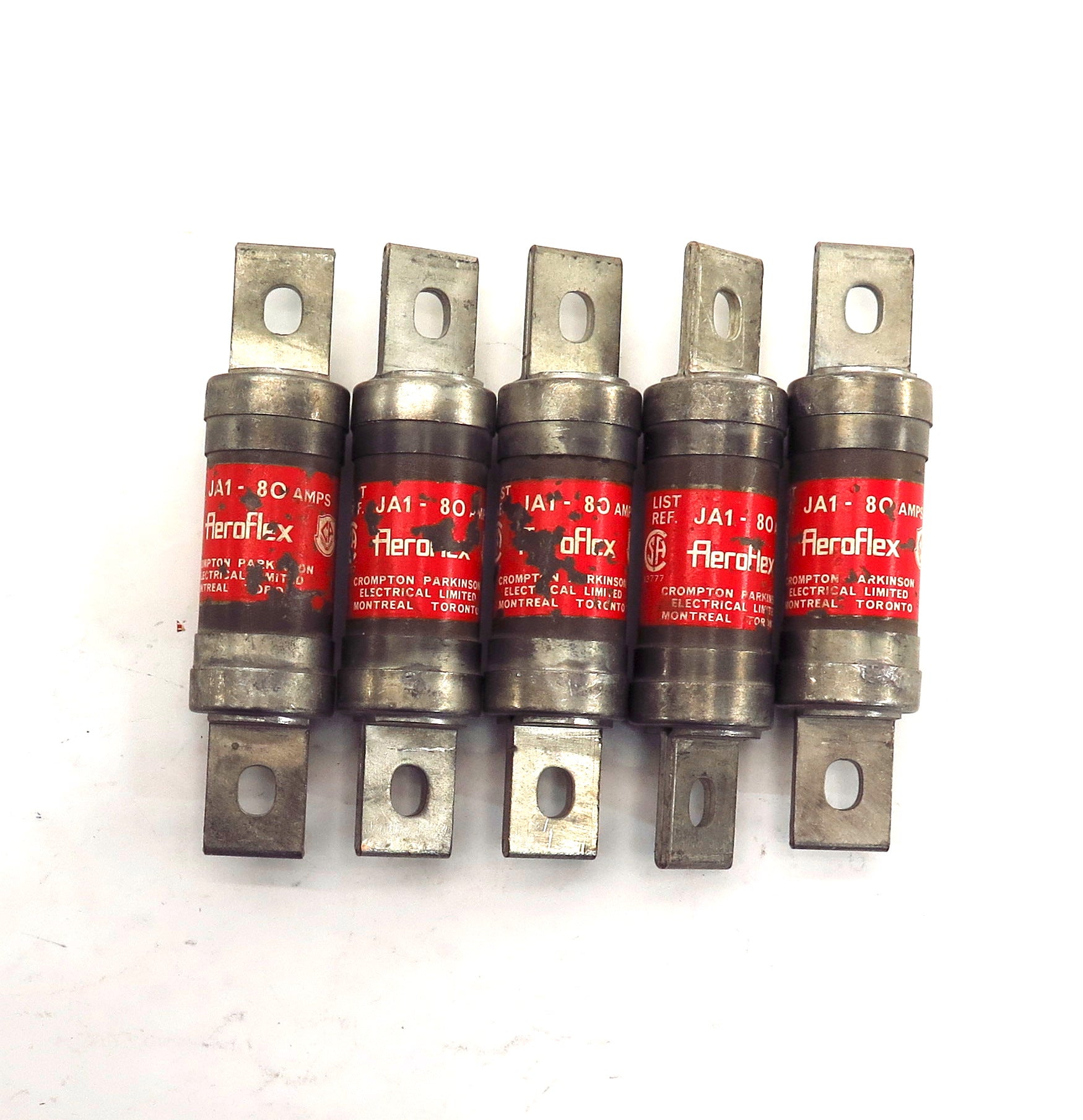 Crompton Aeroflex HRC1 Fuse JA1-80 80A 600V (5) - Advance Operations