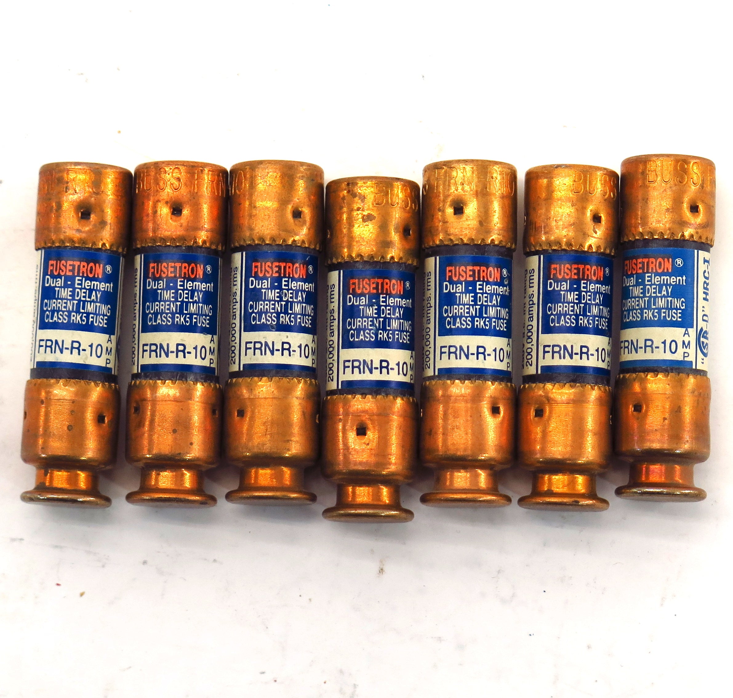 Bussman Fusetron Time Delay Fuse FRN-R-10 10Amp 250VAC (7) - Advance Operations