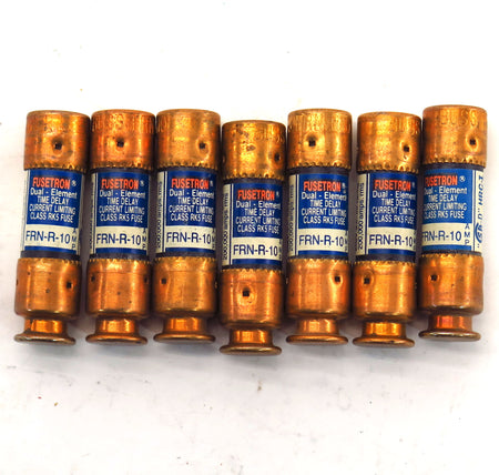 Bussman Fusetron Time Delay Fuse FRN-R-10 10Amp 250VAC (7) - Advance Operations
