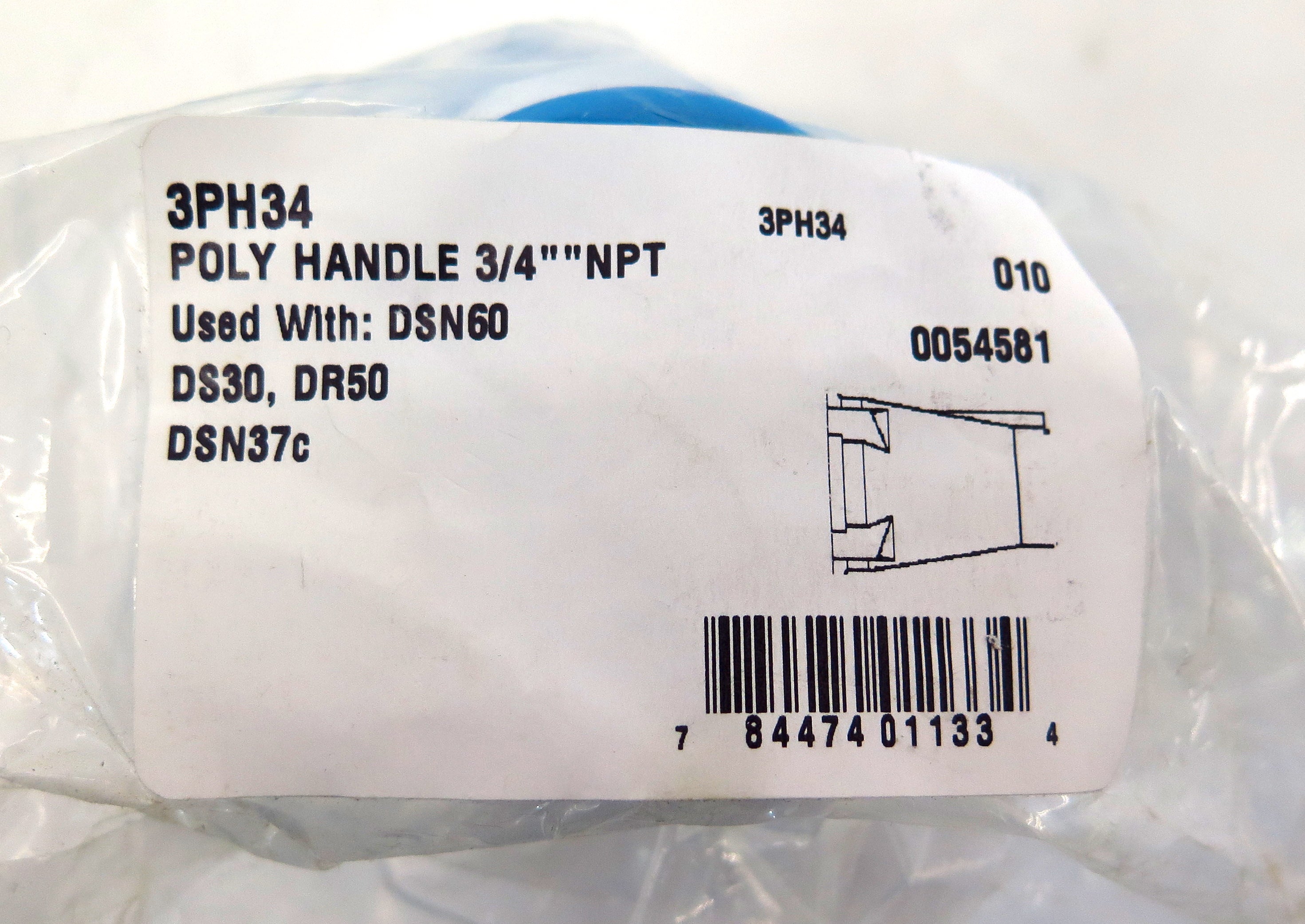 Meltric Poly Handle 3PH34 3/4" NPT - Advance Operations