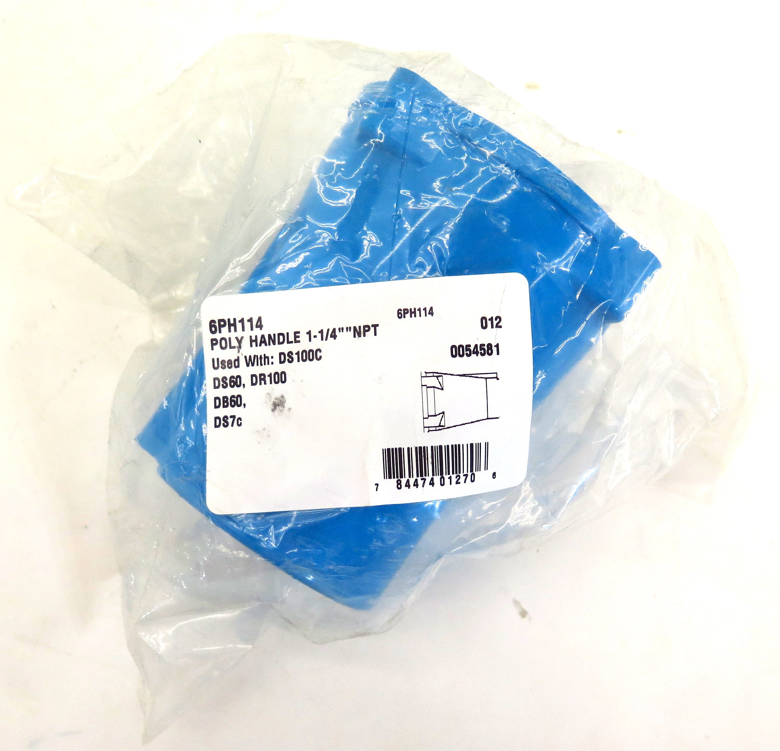 Meltric Poly Handle 6PH114 1-1/4" NPT - Advance Operations