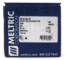 Load image into Gallery viewer, Meltric Electrical Receptacle Connector 33-34163-4X DS30 30A 3x208V - Advance Operations
