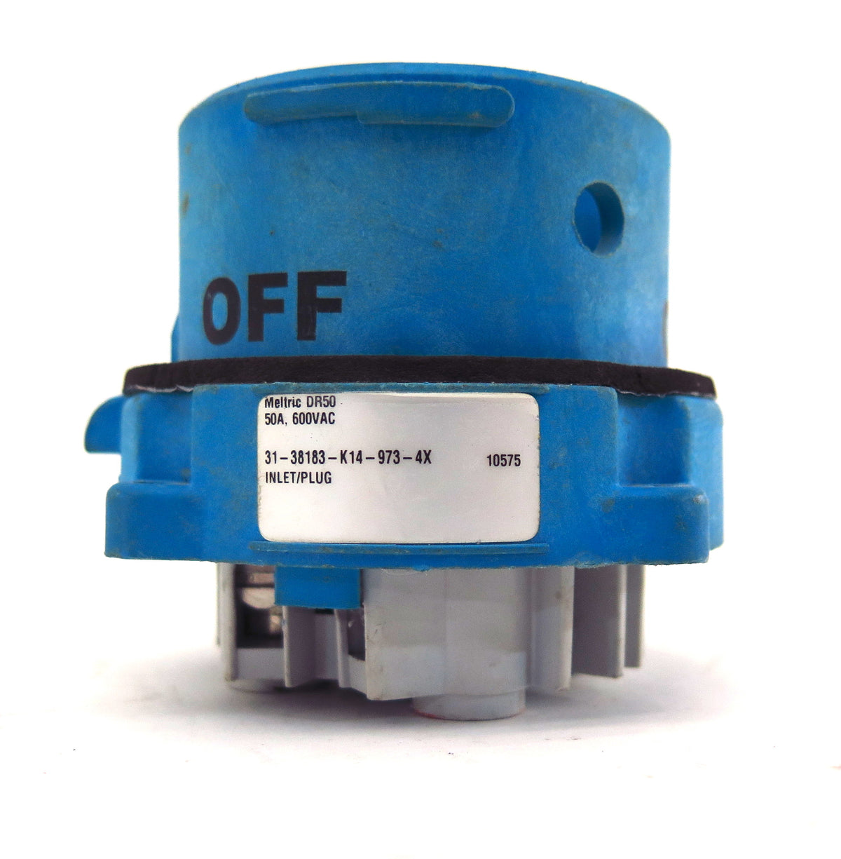 Meltric Inlet Plug 31-38183-K14-4X DR50 50A With 3 Auxiliary / Pilot Contacts - Advance Operations
