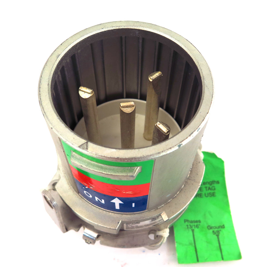 Meltric Motor Inlet Plug 89-68143 DB60 60A 3ø600VAC 30HP - Advance Operations