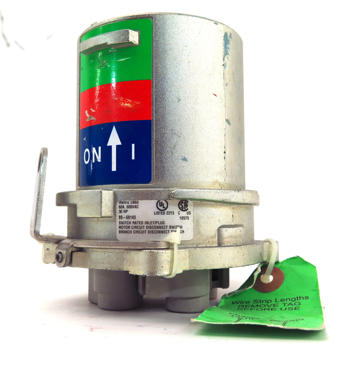 Meltric Motor Inlet Plug 89-68143 DB60 60A 3ø600VAC 30HP - Advance Operations