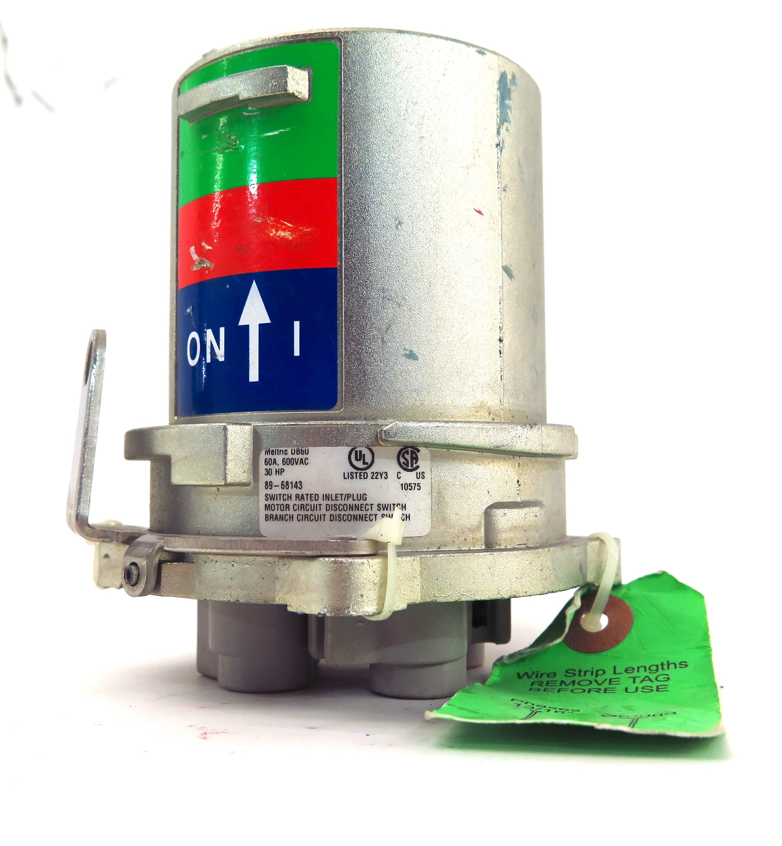 Meltric Motor Inlet Plug 89-68143 DB60 60A 3ø600VAC 30HP - Advance Operations